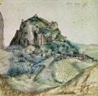 View of the Arco Valley in the Tyrol, 1495 (pen & ink and w/c on paper)