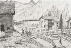 Sierre to Zinal Mountain Race, The Finish, 2009, (Ink on Paper)