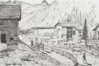 Sierre to Zinal Mountain Race, The Finish, 2009, (Ink on Paper)