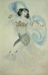 Costume design for Salome in 'Dance of the Seven Veils', 1909 (w/c)