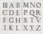 Serlio's alphabet, 1539