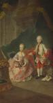 Two children of Empress Maria Theresa of Austria (1717-80) Leopold (1747-92) (later Emperor Leopold II) and his sister Princess Maria Christine (later wife of Albert Sachsen-Teschen founder of the Albertina Gallery in Vienna)