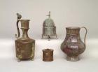 Censer, ewer, inkwell and 12th-13th century jug (bronze)