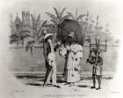 Sunday Morning in Town, from 'Bridgen's West Indian Sketches', 1851 (litho) (b/w photo)