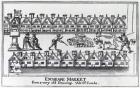 Escheape Market, after an original drawing from c.1598 (engraving)