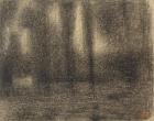 Poplars, c.1883-4 (conte crayon on michalett paper)
