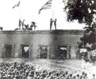 Memorial Service for General Charles George Gordon, Khartoum, September 4 1898 (b/w photo)