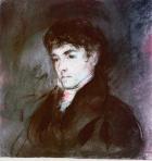Portrait of Eugene Delacroix, c.1827 (pastel on paper)
