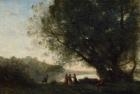 Dance under the Trees at the Edge of the Lake, 1865-70 (oil on canvas)