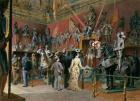 The first Armoury Room of the Ambraser Gallery in the Lower Belvedere, 1875 (w/c)