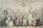 The Concert, from 'Scenes at Bath', c.1795-1800 (w/c & pen & ink on paper laid on mount)