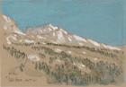 Mt. Hood, 1904 (watercolour, gouache and charcoal on tan paper)