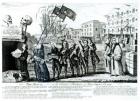 The Repeal, or the Funeral Procession of Miss Americ-Stamp, pub. 1766 (etching) (b&w photo)
