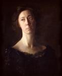 Portrait of Clara J. Mather (oil on canvas)