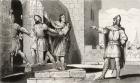 Charles III (879-929) the Simple taken prisoner by one of his soldiers, from 'Histoire de France' by Colart, published c.1840 (engraving)