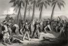 Massacre of the English Officers and their wives at Jhansi in 1857, from 'The History of the Indian Mutiny' published in 1858 (engraving)