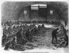 The Labour Yard of the Bethnal Green Employment Association, from 'The Illustrated London News', 1868 (engraving)