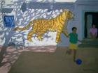 Tiger, India (oil on canvas)
