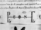 Monogram of Louis IX (parchment)