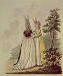 Walking dresses from N. Heideloff's `Gallery of Fashion', 1796 (aquatint)