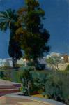 Corner of the Garden, Alcazar, Sevilla, 1910 (oil on canvas)