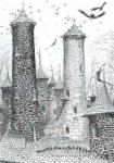 page9, The Castle in the Forest of Findhorn, 2006, (ink on paper)