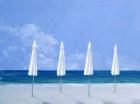 Beach umbrellas, 2005 (acrylic on paper)