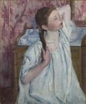 Girl Arranging Her Hair, 1886 (oil on canvas)