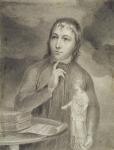 Thomas Alphonso Hayley, Half-Length Drawing, c.1800 (graphite with grey b/c on paper)