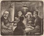 Potato Eaters, 1885 (lithograph in dark brown)