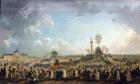 The Festival of the Supreme Being at the Champ de Mars, 8th June 1794 (20 Prairial Year II) (oil on canvas)