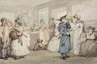 Register Office for the Hiring of Servants, c.1805 (pen & ink with watercolour on paper)