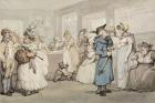 Register Office for the Hiring of Servants, c.1805 (pen & ink with watercolour on paper)