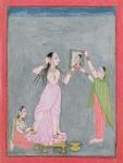 Lady at her toilet, Mankot, c.1730 (gouache on paper)