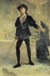 Jean Baptiste Faure (1840-1914) in the Opera 'Hamlet' by Ambroise Thomas (1811-86) (Study), 1877 (oil on canvas)