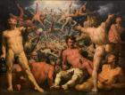 The Fall of the Titans (The Titanomachia), 1588-90 (oil on canvas)