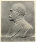 Joseph Rudyard Kipling, a plaque by Patrick Synge-Hutchison, from 'Something of Myself', by Rudyard Kipling, published in 1937 (litho)