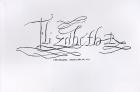 Signature of Queen Elizabeth I (1533-1603) (pen and ink on paper) (b/w photo)