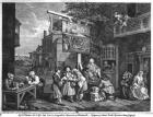 The Election II; Canvassing for Votes, engraved by Charles Grignion (1717-1810) 1757 (engraving) (b/w photo) (see also 1997)