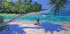 Girl on a swing,Seychelles,2015,(oil on canvas)