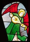 Angel Musician (stained glass)