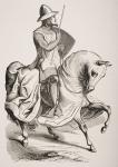 Knight in Battledress, after a miniature in a 12th century Psalter, from 'Le Moyen Age et La Renaissance' by Paul Lacroix (1806-84) published 1847 (litho)
