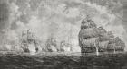 The Battle of Pulo Aura, 1804, from 'A Short History of the English People' by J. R. Green, published 1893 (litho)
