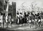 Buffalo Dance at Pueblo de Zuni, New Mexico, from 'Report of an Expedition Down the Zuni and Colorado Rivers' by Sitgreave, pub. by Ackermann (litho) (b&w photo)