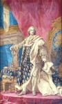 Louis XV (1710-74) in Coronation Robes (tapestry)