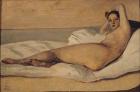 The Roman Odalisque (Marietta) 1843 (oil & pencil on paper)