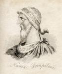 Numa Pompilius, from 'Crabb's Historical Dictionary', published 1825 (litho)