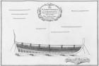 Cross-section of a vessel with its floor plates, illustration from the 'Atlas de Colbert', plate 11 (pencil & w/c on paper) (b/w photo)