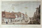 View of Mauer Strasse, Berlin, 1776 (coloured engraving)