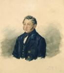Portrait of Faddey Venediktovich Bulgarin, c.1840 (w/c on paper)